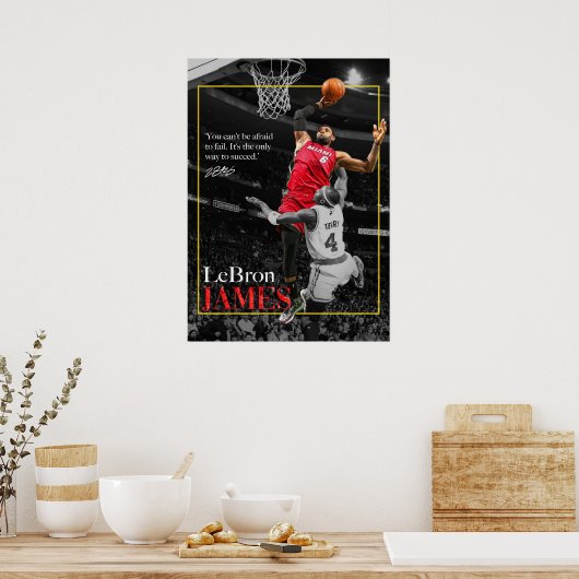lebronfarbene Spiele, nba, Basketball, king james, Poster (Küche)