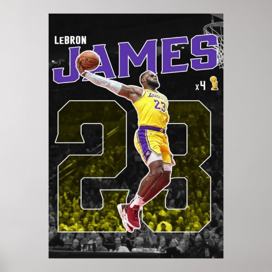lebronfarbene Spiele, nba, Basketball, king james, Poster (Vorne)