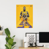 lebronfarbene Spiele, nba, Basketball, king james, Poster (Heimbüro)