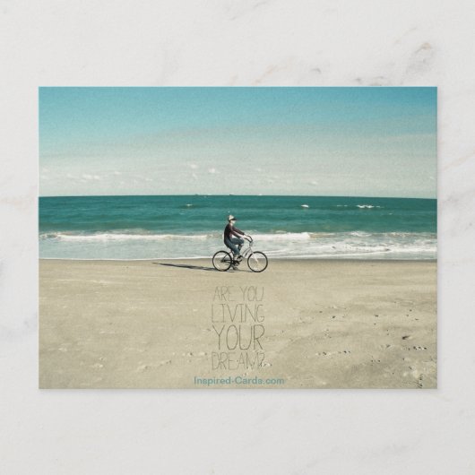 Lebst du deinen Traum? Postkarte (Vorderseite)