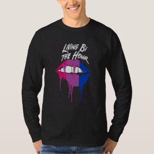 Lebt Bi in der Stunde Bisexuell LGBTQ Bi Stolz LGB T-Shirt