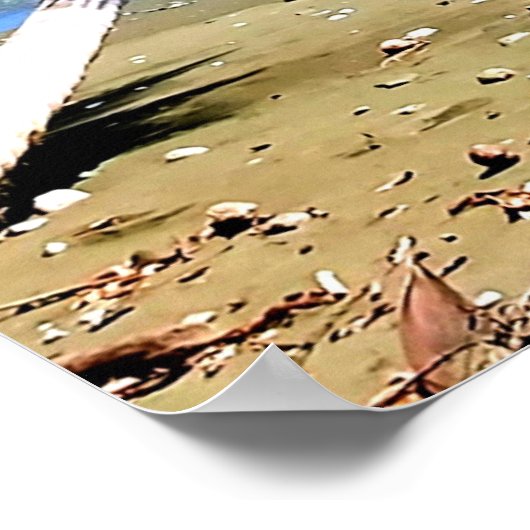 "Lebt das gute Leben!" Poster (Ecke)