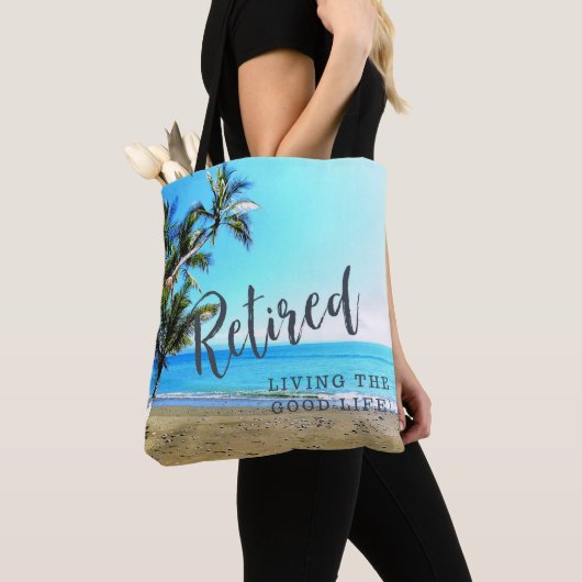 "Lebt das gute Leben!" Tasche (Von Nahem)