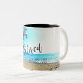 "Lebt das gute Leben!" Zweifarbige Tasse (VorderseiteRechts)