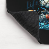 Lebt das Leben der Karpfen-Angelfans Fischers Mousepad (Ecke)