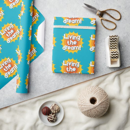Lebt den Traum Geschenkpapier für Rentner (Kunsthandwerk)