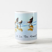 Lebt im Moment~Sandpipers Hilton Head Beach Kaffeetasse (Mittel)