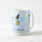 Lebt im Moment~Sandpipers Hilton Head Beach Kaffeetasse (VorderseiteRechts)