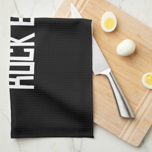 Lebt lang Rock u. rollt Handtuch (Viertel Falte)