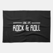 Lebt lang Rock u. rollt Handtuch (Horizontal)