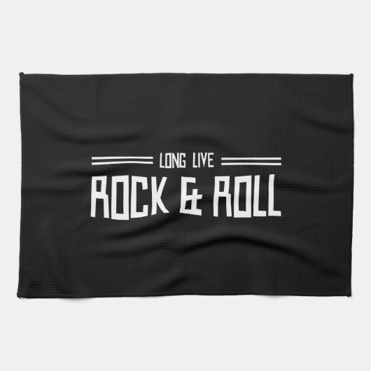 Lebt lang Rock u. rollt Handtuch (Horizontal)