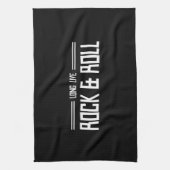 Lebt lang Rock u. rollt Handtuch (Vertikal)