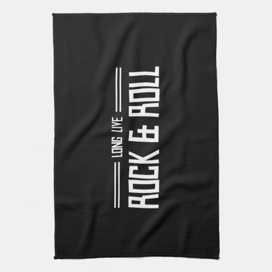 Lebt lang Rock u. rollt Handtuch (Vertikal)