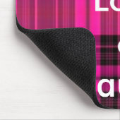 , Lebt Liebe u. Lachen Mousepad (Ecke)