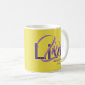 Lebt reichlich John 10:10 Yellow Custom Scripture Kaffeetasse (VorderseiteRechts)