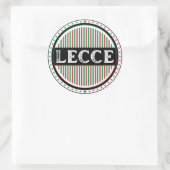 Lecce City Pride Emblem – Italian Identity Runder Aufkleber (Tasche)
