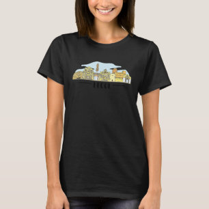 Lecce Italien Europa Stadt Skyline Silhouette Umri T-Shirt