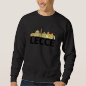 Lecce Italy Europe City Skyline Silhouette Outline Sweatshirt (Vorderseite)