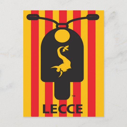 Lecce Scooter Postcard Postkarte (Vorderseite)
