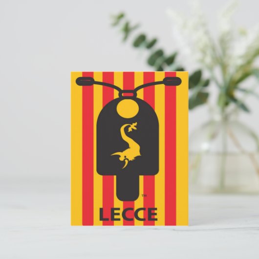 Lecce Scooter Postcard Postkarte (Stehend Vorderseite)