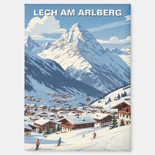 Lech am Arlberg Austria Travel Magnet (Vorderseite)