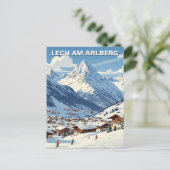 Lech am Arlberg Austria Travel Postkarte (Stehend Vorderseite)