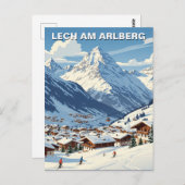 Lech am Arlberg Austria Travel Postkarte (Vorne/Hinten)