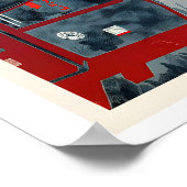 Lech am Arlberg Austria Vintage Ski Poster (Ecke)