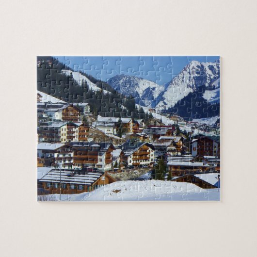 Lech am Arlberg in Österreich - Puzzle (Horizontal)