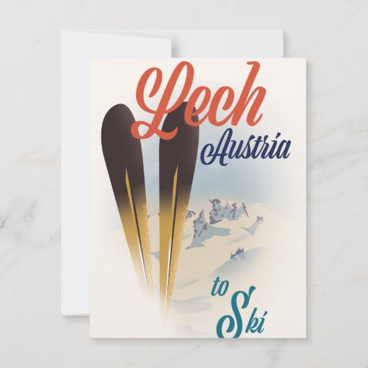 Lech Austria Ski Poster (Rückseite)