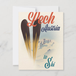 Lech Austria Ski Poster
