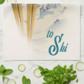 Lech Austria Ski Poster Geschirrtuch (Gefaltet)