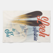 Lech Austria Ski Poster Geschirrtuch (Horizontal)