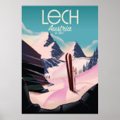 Lech Austria Ski Poster. Poster (Vorne)