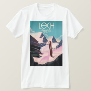 Lech Austria Ski Poster. T-Shirt