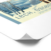 Lech austria ski resort Österreich Arlberg Poster (Ecke)