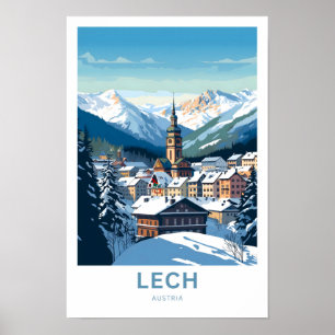Lech Austria Travel Print Poster