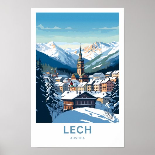 Lech Austria Travel Print Poster (Vorne)