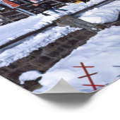 Lech Austria Winter Feriencard Poster (Ecke)