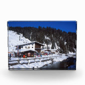 Lech Austria Winter Holiday Card Poster Fotoblock (Vorderseite)