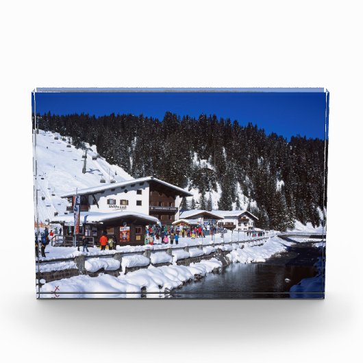 Lech Austria Winter Holiday Card Poster Fotoblock (Vorderseite)