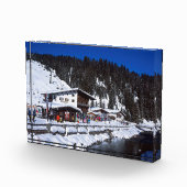 Lech Austria Winter Holiday Card Poster Fotoblock (Rechts)