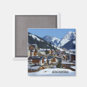 Lech in Österreich am Arlberg Souvenir Magnet (Vorderseite/Rückseite)