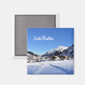 Lech in Österreich - Souvenir Magnet (Vorderseite/Rückseite)