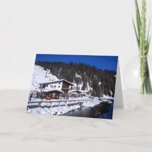 Lech Österreich Winterurlaubskarte Karte