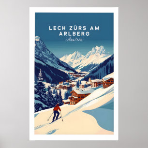 Lech Zürs am Arlberg Druck Österreich 1 Poster
