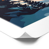 Lech Zürs am Arlberg Ski Print 1 Poster (Ecke)