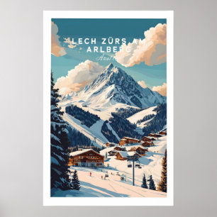 Lech Zürs am Arlberg Ski Print 1 Poster