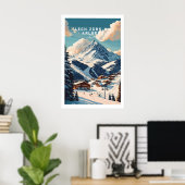 Lech Zürs am Arlberg Ski Print 1 Poster (Heimbüro)
