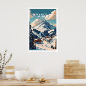 Lech Zürs am Arlberg Ski Print 1 Poster (Küche)